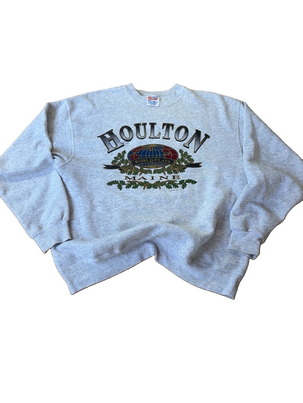 Vintage Hanes Activewear Houlton Maine Pullover Large